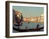 Gondoliers with Passengers in Venetian Canals, Venice, Italy-Janis Miglavs-Framed Premium Photographic Print