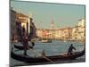 Gondoliers with Passengers in Venetian Canals, Venice, Italy-Janis Miglavs-Mounted Premium Photographic Print