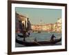 Gondoliers with Passengers in Venetian Canals, Venice, Italy-Janis Miglavs-Framed Photographic Print