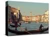 Gondoliers with Passengers in Venetian Canals, Venice, Italy-Janis Miglavs-Stretched Canvas