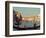 Gondoliers with Passengers in Venetian Canals, Venice, Italy-Janis Miglavs-Framed Photographic Print