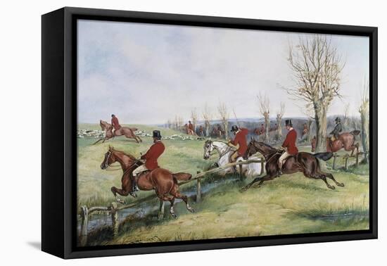 Gone Away-Henry Thomas Alken-Framed Stretched Canvas