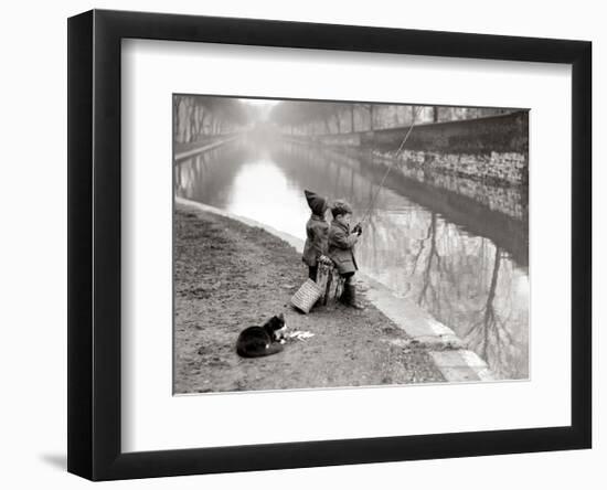 Gone Fishing-null-Framed Art Print