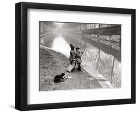 Gone Fishing-null-Framed Art Print