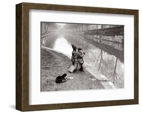 Gone Fishing-null-Framed Art Print