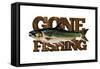 Gone Fishing-null-Framed Stretched Canvas