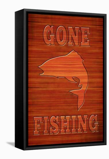 Gone Fishing-null-Framed Stretched Canvas