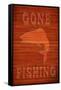 Gone Fishing-null-Framed Stretched Canvas