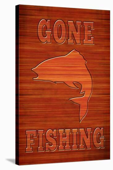 Gone Fishing-null-Stretched Canvas