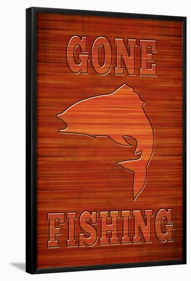 Gone Fishing-null-Framed Poster