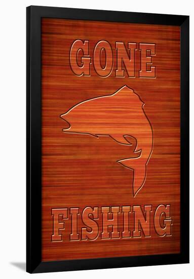 Gone Fishing-null-Framed Poster