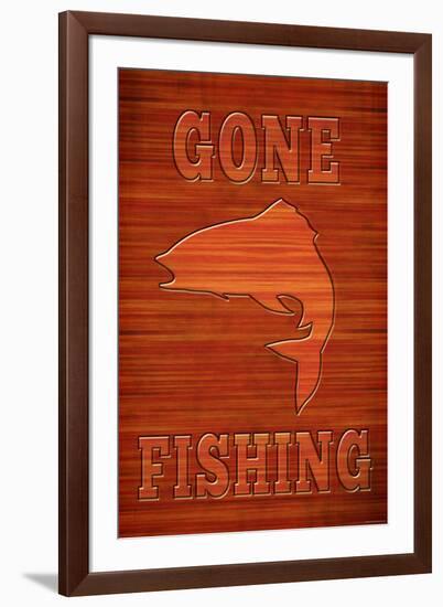 Gone Fishing-null-Framed Art Print