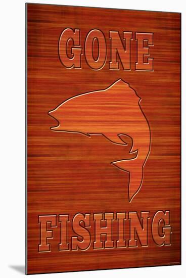 Gone Fishing-null-Mounted Art Print