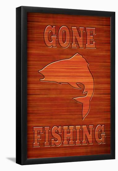 Gone Fishing-null-Framed Poster