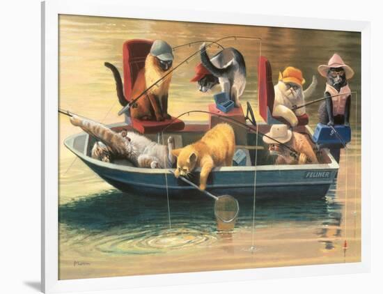 Gone Fishing-Bryan Moon-Framed Art Print