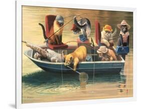 Gone Fishing-Bryan Moon-Framed Art Print