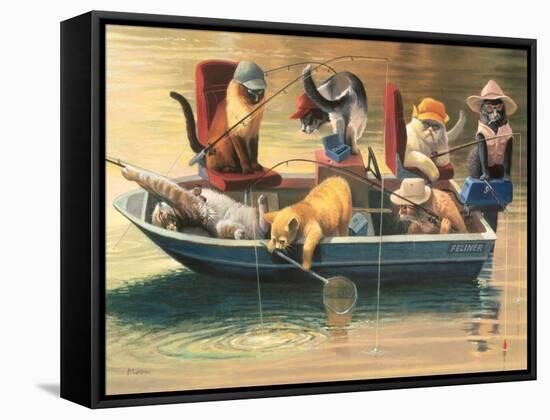 Gone Fishing-Bryan Moon-Framed Stretched Canvas