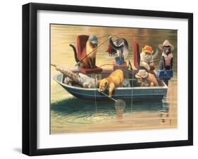 Gone Fishing-Bryan Moon-Framed Premium Giclee Print