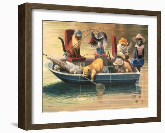 Gone Fishing-Bryan Moon-Framed Art Print