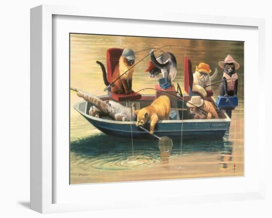 Gone Fishing-Bryan Moon-Framed Art Print