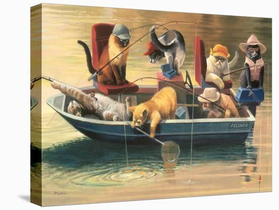 Gone Fishing-Bryan Moon-Stretched Canvas