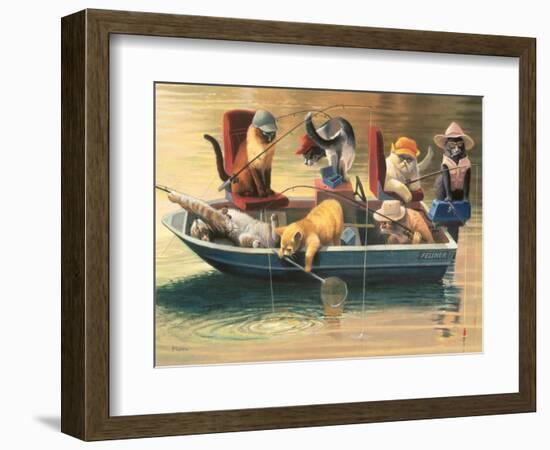 Gone Fishing-Bryan Moon-Framed Art Print