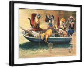 Gone Fishing-Bryan Moon-Framed Premium Giclee Print