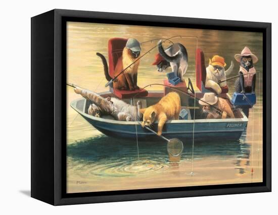 Gone Fishing-Bryan Moon-Framed Stretched Canvas