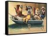 Gone Fishing-Bryan Moon-Framed Stretched Canvas