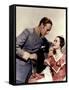 Gone with the Wind, 1939 directed by Victor FlemingLeslie Howard and Olivia by Havilland (photo)-null-Framed Stretched Canvas