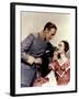 Gone with the Wind, 1939 directed by Victor FlemingLeslie Howard and Olivia by Havilland (photo)-null-Framed Photo