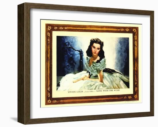 Gone With The Wind, 1939-null-Framed Art Print