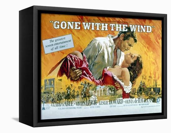 Gone with the Wind, Clark Gable, Vivien Leigh, 1939-null-Framed Stretched Canvas