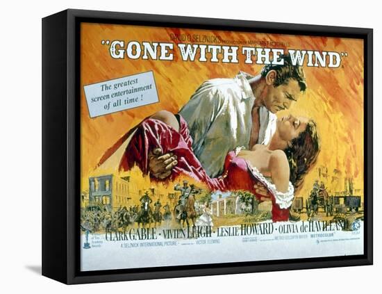 Gone with the Wind, Clark Gable, Vivien Leigh, 1939-null-Framed Stretched Canvas