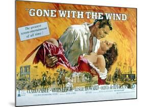 Gone with the Wind, Clark Gable, Vivien Leigh, 1939-null-Mounted Art Print