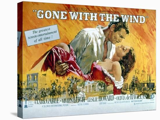 Gone with the Wind, Clark Gable, Vivien Leigh, 1939-null-Stretched Canvas