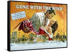 Gone with the Wind, Clark Gable, Vivien Leigh, 1939-null-Framed Stretched Canvas