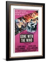 Gone with the Wind, Clark Gable, Vivien Leigh, 1939-null-Framed Art Print