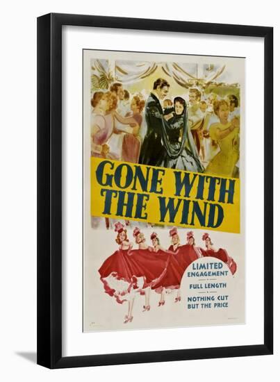 Gone with the Wind, Clark Gable, Vivien Leigh, 1939-null-Framed Art Print