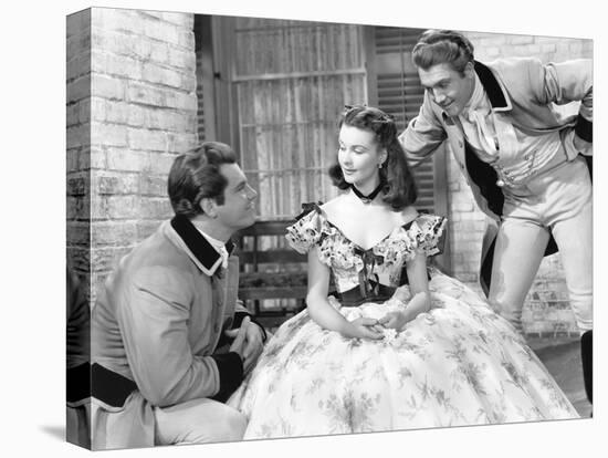 Gone with the Wind, from Left: Fred Crane, Vivien Leigh, George Reeves, 1939-null-Stretched Canvas
