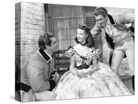 Gone with the Wind, from Left: Fred Crane, Vivien Leigh, George Reeves, 1939-null-Stretched Canvas