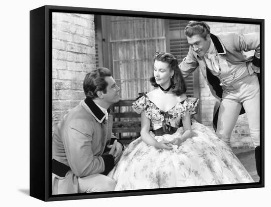 Gone with the Wind, from Left: Fred Crane, Vivien Leigh, George Reeves, 1939-null-Framed Stretched Canvas