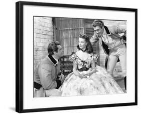 Gone with the Wind, from Left: Fred Crane, Vivien Leigh, George Reeves, 1939-null-Framed Photo
