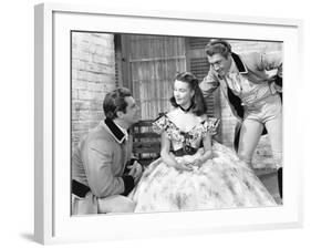 Gone with the Wind, from Left: Fred Crane, Vivien Leigh, George Reeves, 1939-null-Framed Photo