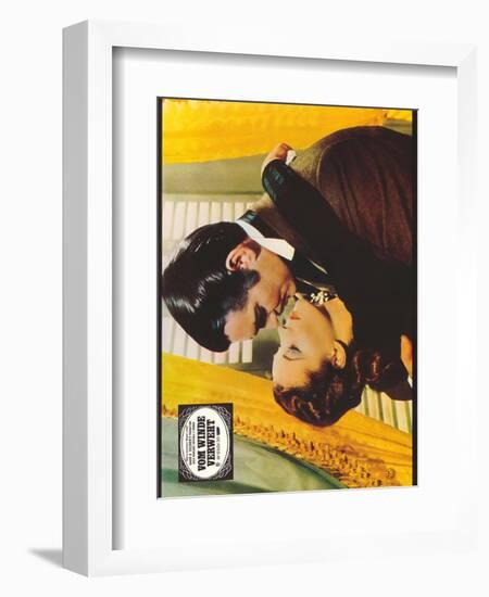 Gone With The Wind, German Movie Poster, 1939-null-Framed Art Print