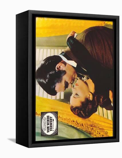 Gone With The Wind, German Movie Poster, 1939-null-Framed Stretched Canvas