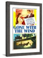 Gone with the Wind, Vivien Leigh, Clark Gable, 1939-null-Framed Art Print