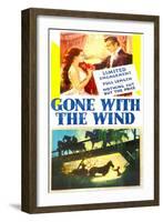 Gone with the Wind, Vivien Leigh, Clark Gable, 1939-null-Framed Art Print