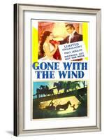 Gone with the Wind, Vivien Leigh, Clark Gable, 1939-null-Framed Art Print