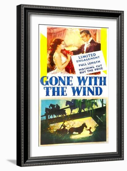 Gone with the Wind, Vivien Leigh, Clark Gable, 1939-null-Framed Art Print